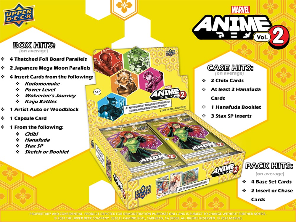 2023 Upper Deck Marvel Anime Volume 2 Hobby Box