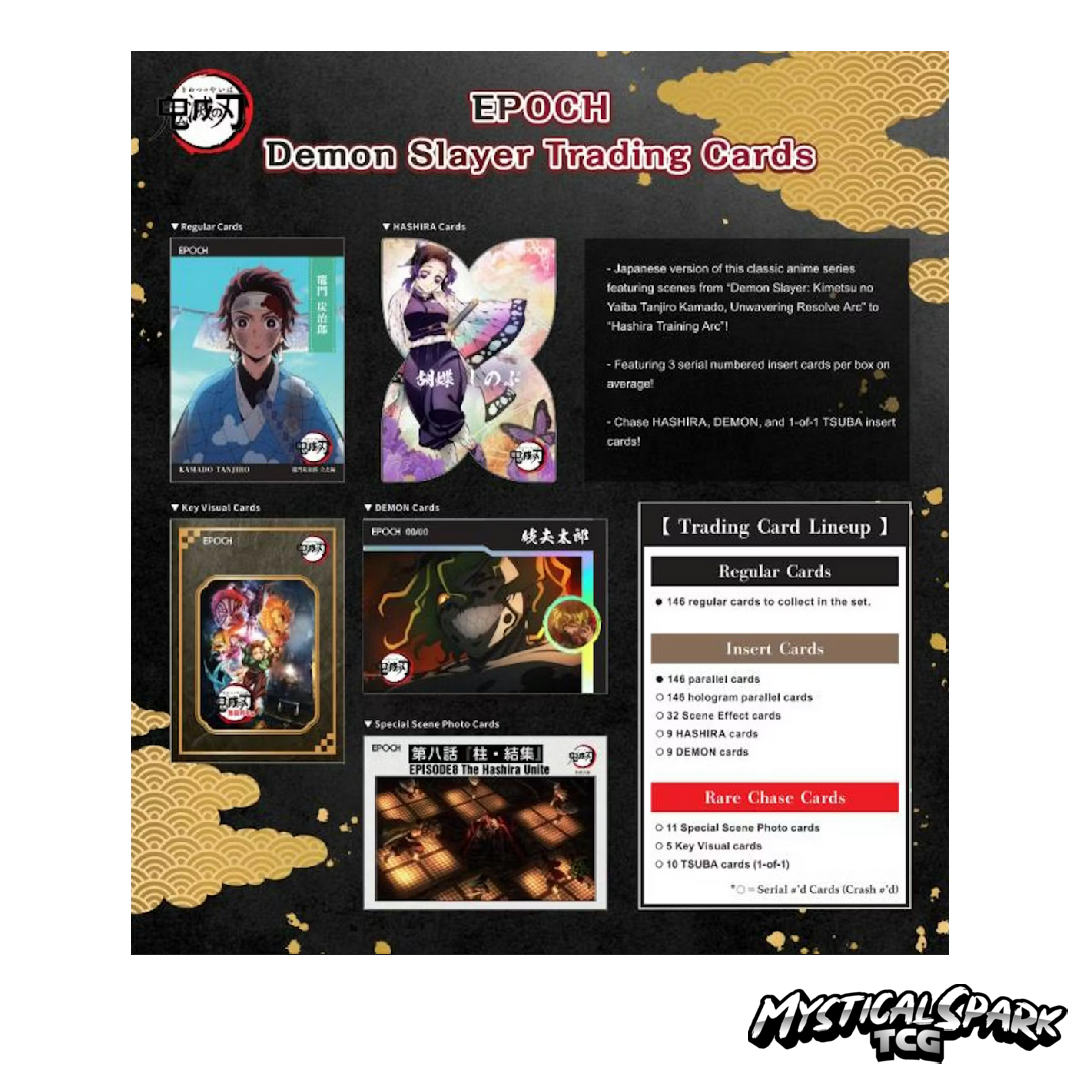 2025 Epoch Demon Slayer Trading Cards (Japan Edition) Box