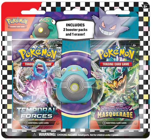 Pokemon Back to School Eraser 2pk Blister