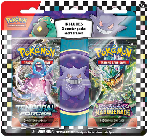 Pokemon Back to School Eraser 2pk Blister