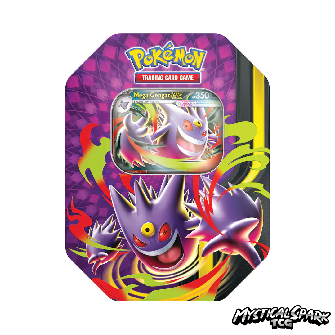 (PRE-ORDER) Pokémon TCG - Mega Moonlit Tin (Gengar) - Coming Soon