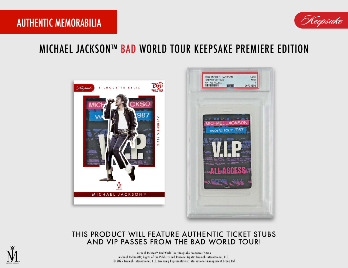 Michael Jackson Bad World Tour Keepsake Premiere Collection - Breaker Box