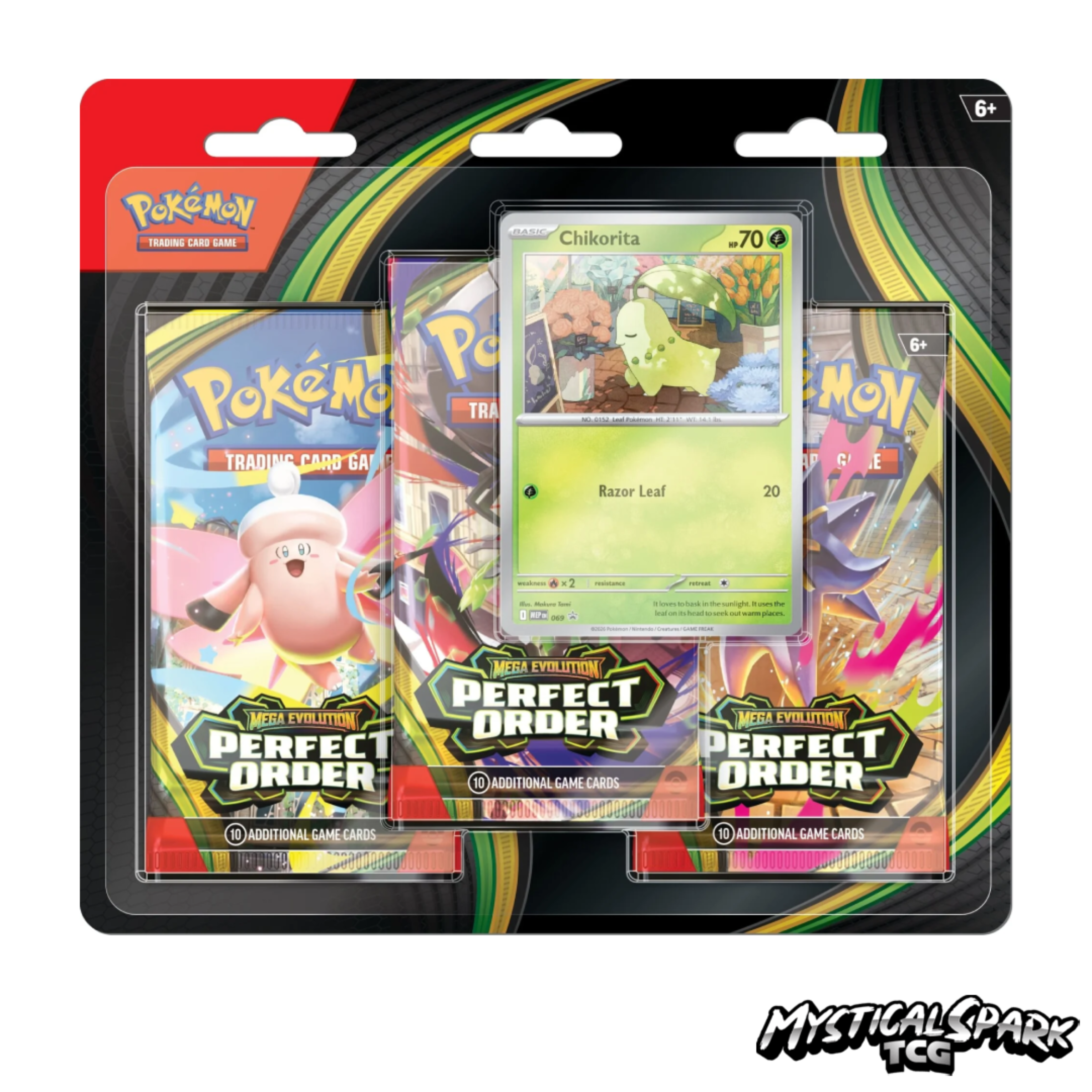 (PRE-ORDER) Pokémon TCG - ME03 Perfect Order 3 Pack Blister