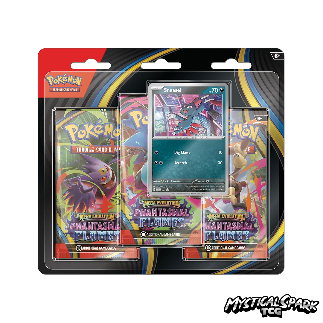 Pokémon TCG - ME02 Phantasmal Flames 3 Pack Blister - Sneasel