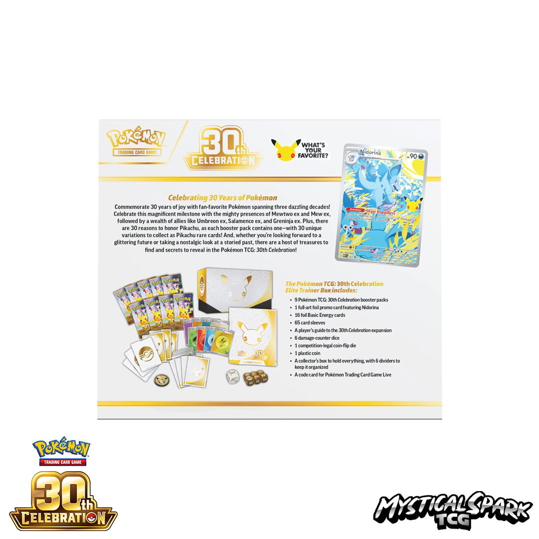(PRE-ORDER) Pokémon TCG - ME5.5 30th Celebration Elite Trainer Box