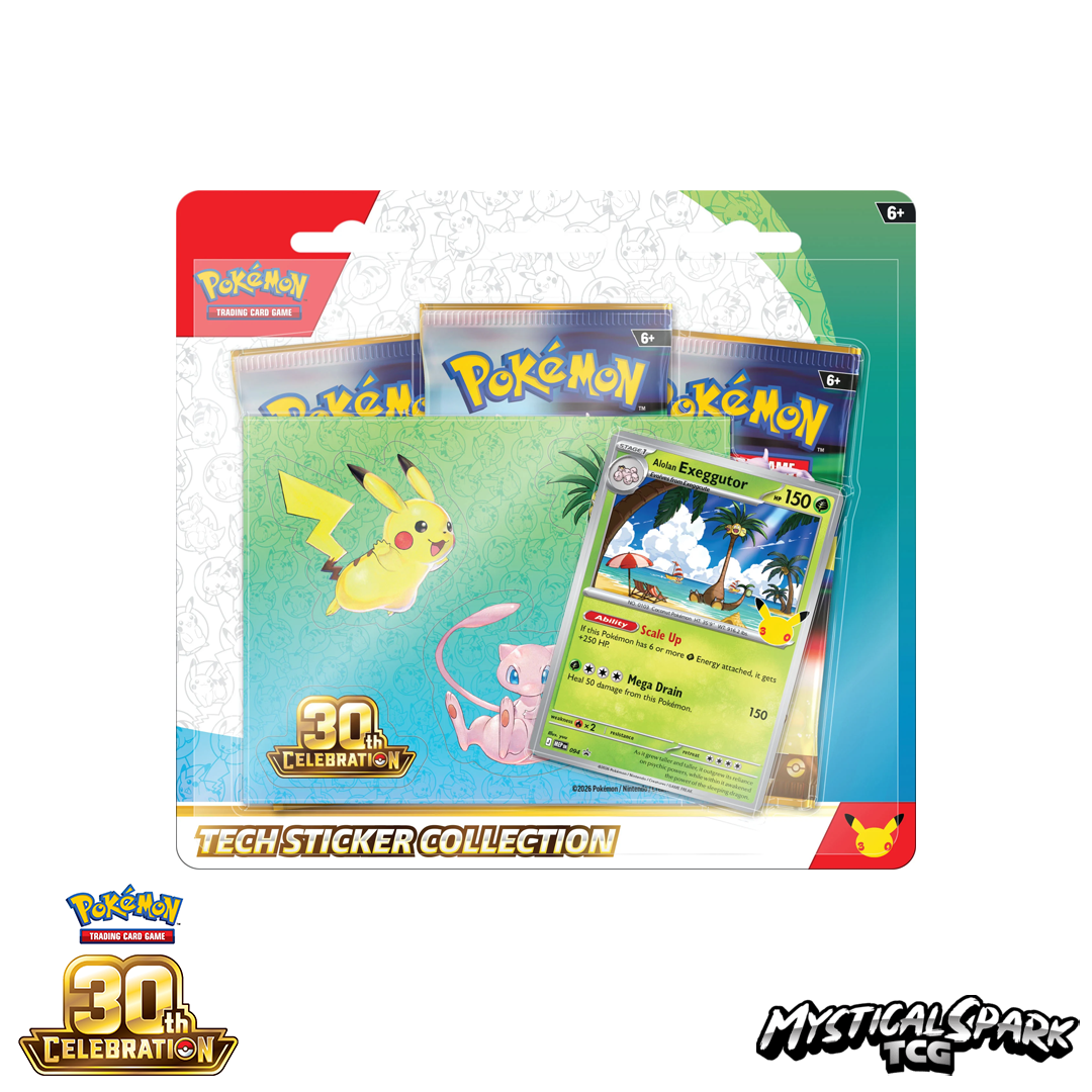 (PRE-ORDER) Pokémon TCG - ME5.5 30th Celebration Tech Sticker Blister (Alolan Exeggcutor)